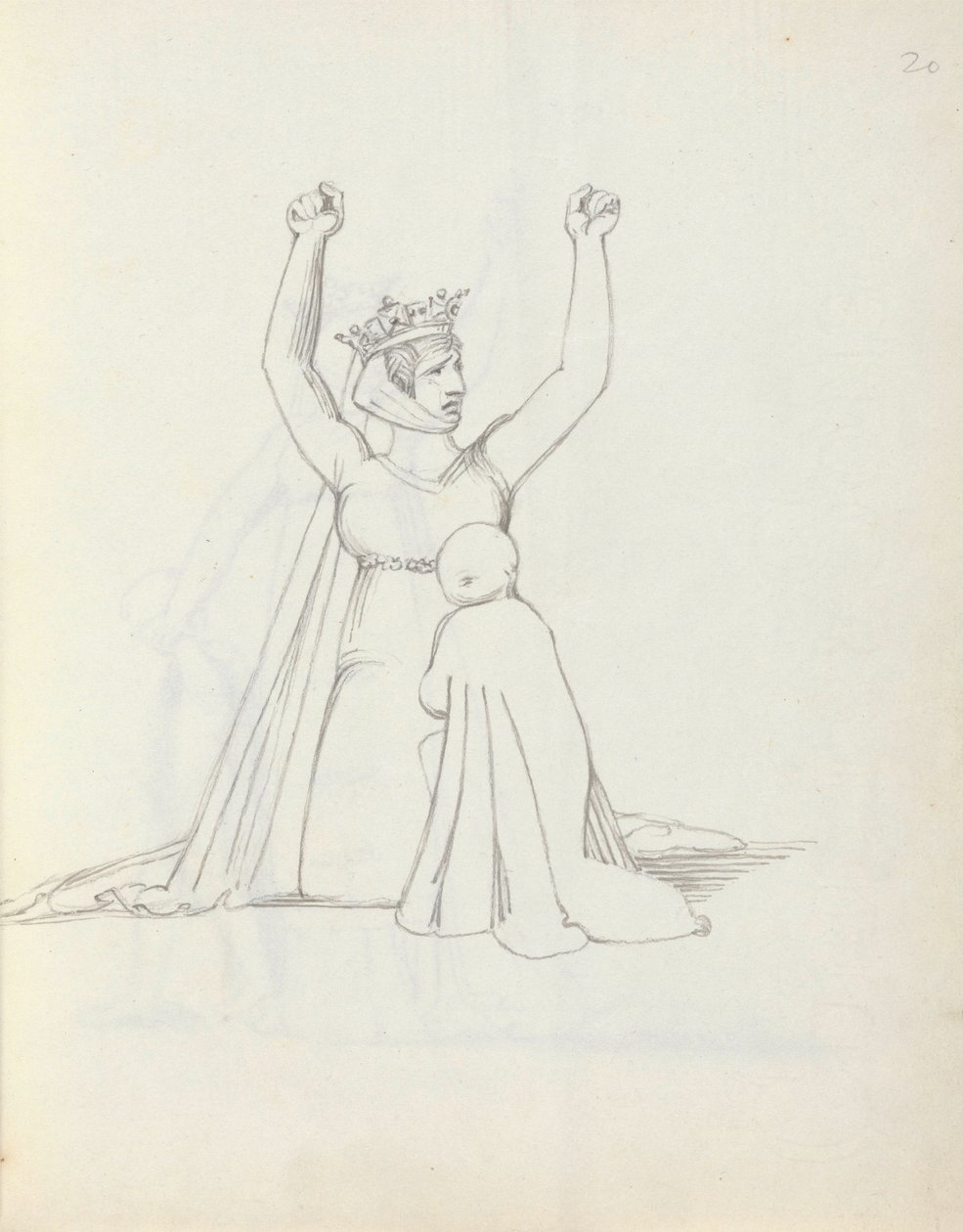 Mrs Siddons as Constance by John Flaxman