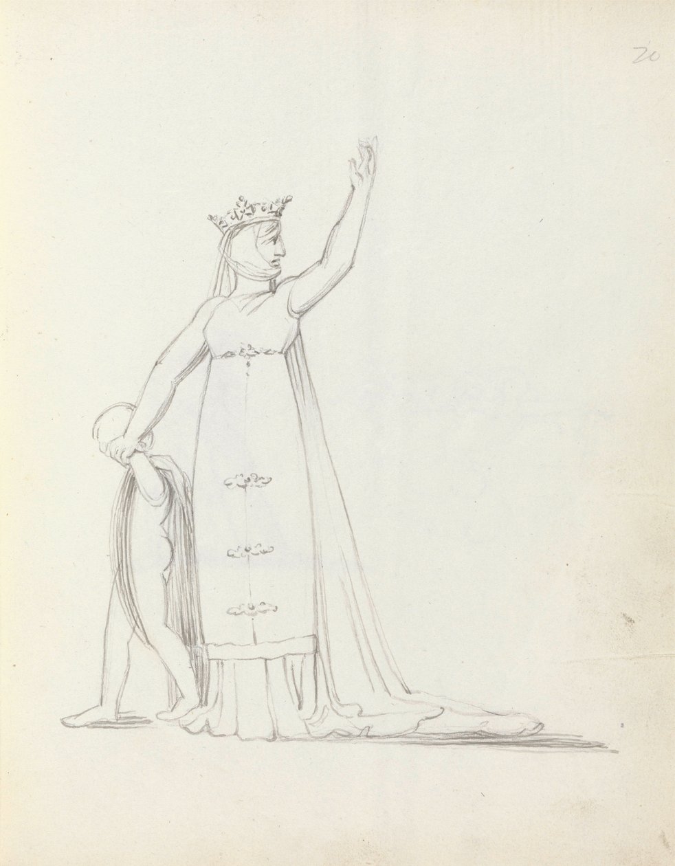 Mrs Siddons as Constance with Child by John Flaxman