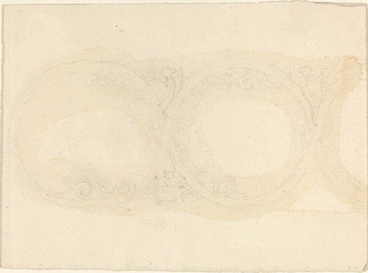Ornamental Border Design with Winged Female Figures by John Flaxman