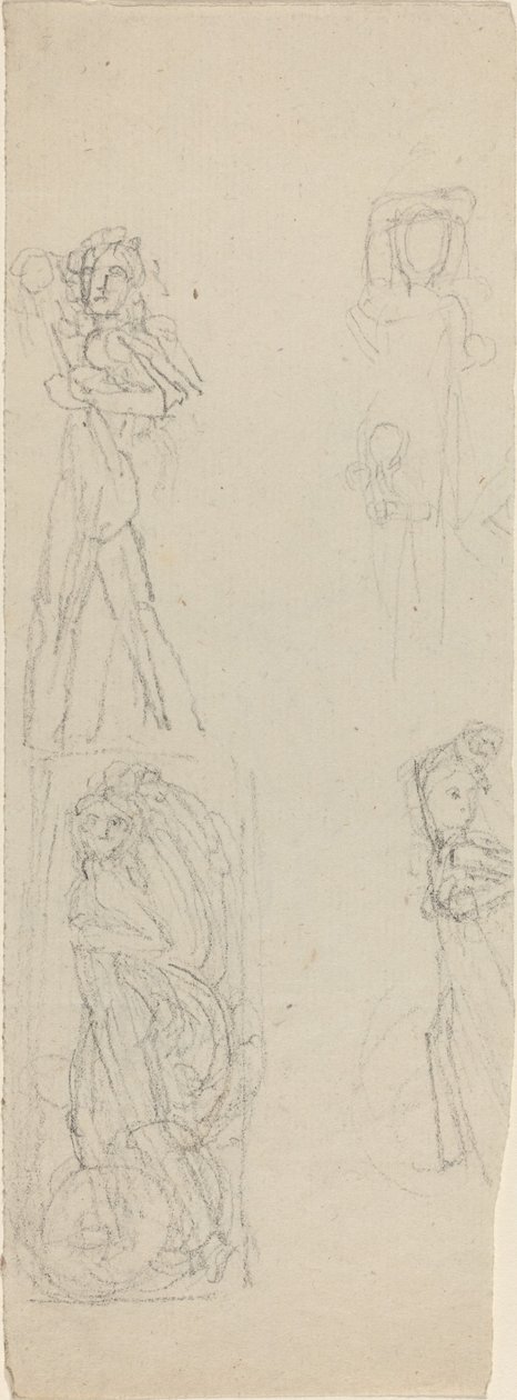 Sheet of Studies [recto and verso] by John Flaxman