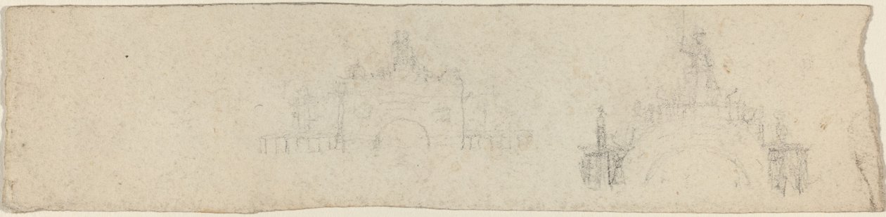 Studies for a Triumphal Arch Surmounted by Britannia by John Flaxman