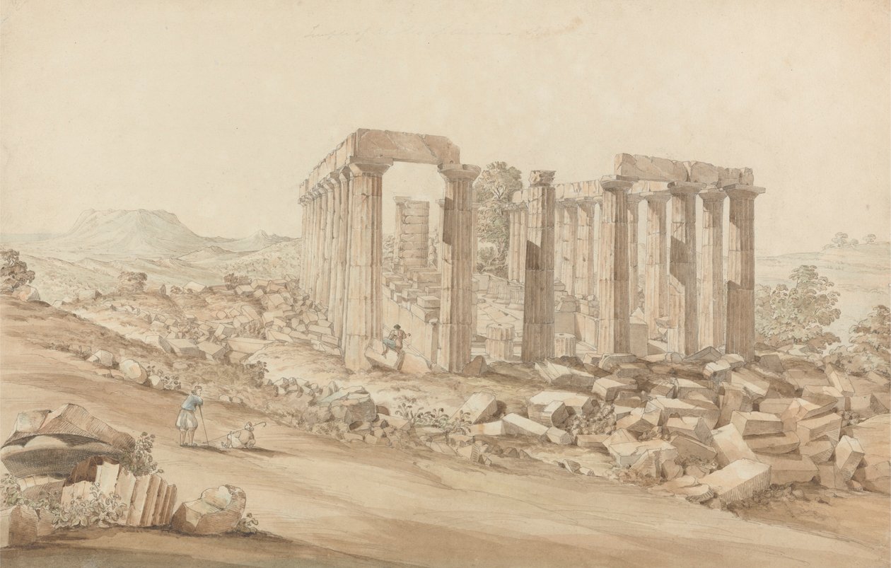 The Temple of Apollo Epicurius at Bassai, Phigalea by John Foster
