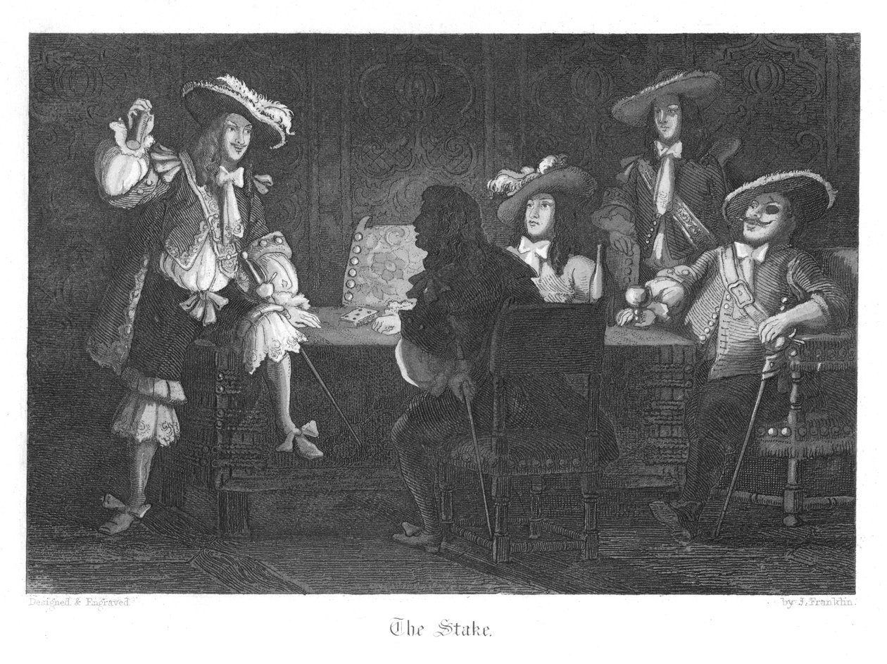Scene from Old St Pauls by William Harrison Ainsworth by John Franklin