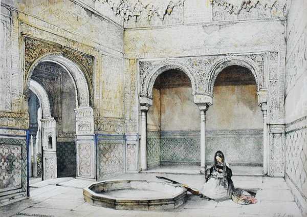 Interior of the Hall of the Abencerrajes, from 