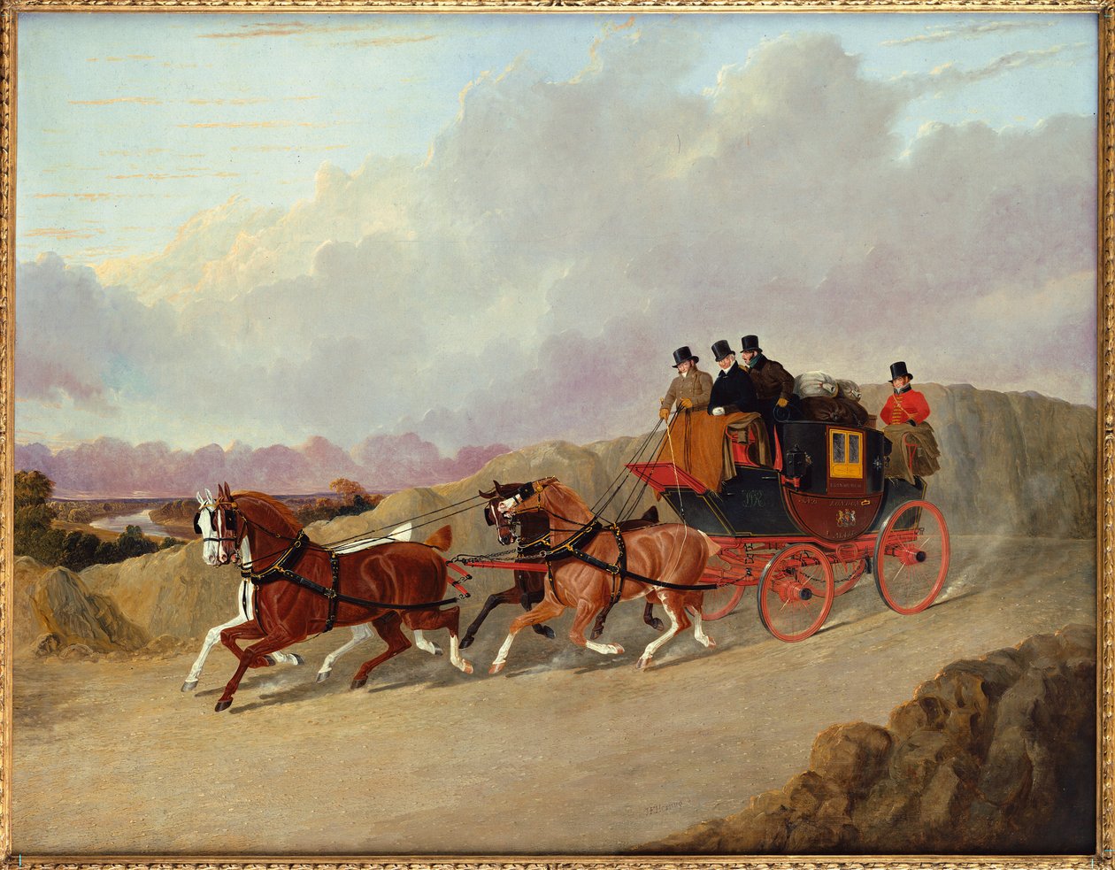 The Edinburgh to London Royal Mail Coach by John Frederick Herring Senior
