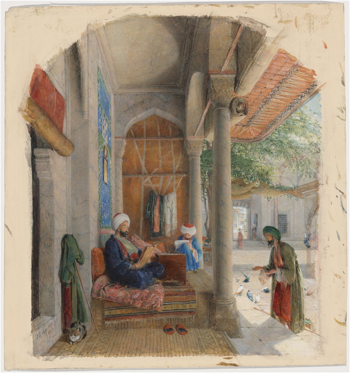 A Fakir at the Door of a Mosque, Constantinople by John Frederick Lewis