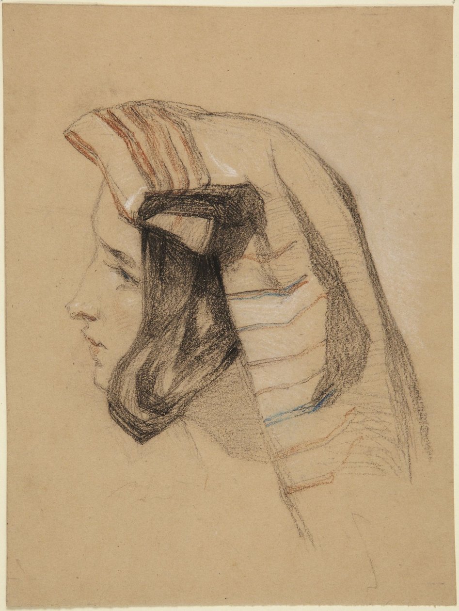Head of Italian Girl by John Frederick Lewis