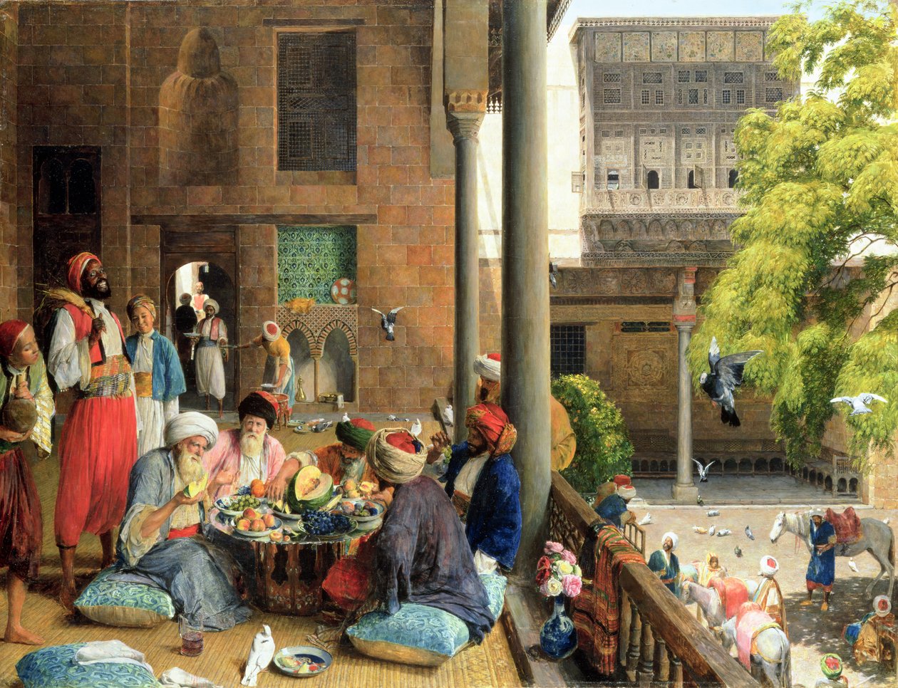 The Midday Meal, Cairo by John Frederick Lewis