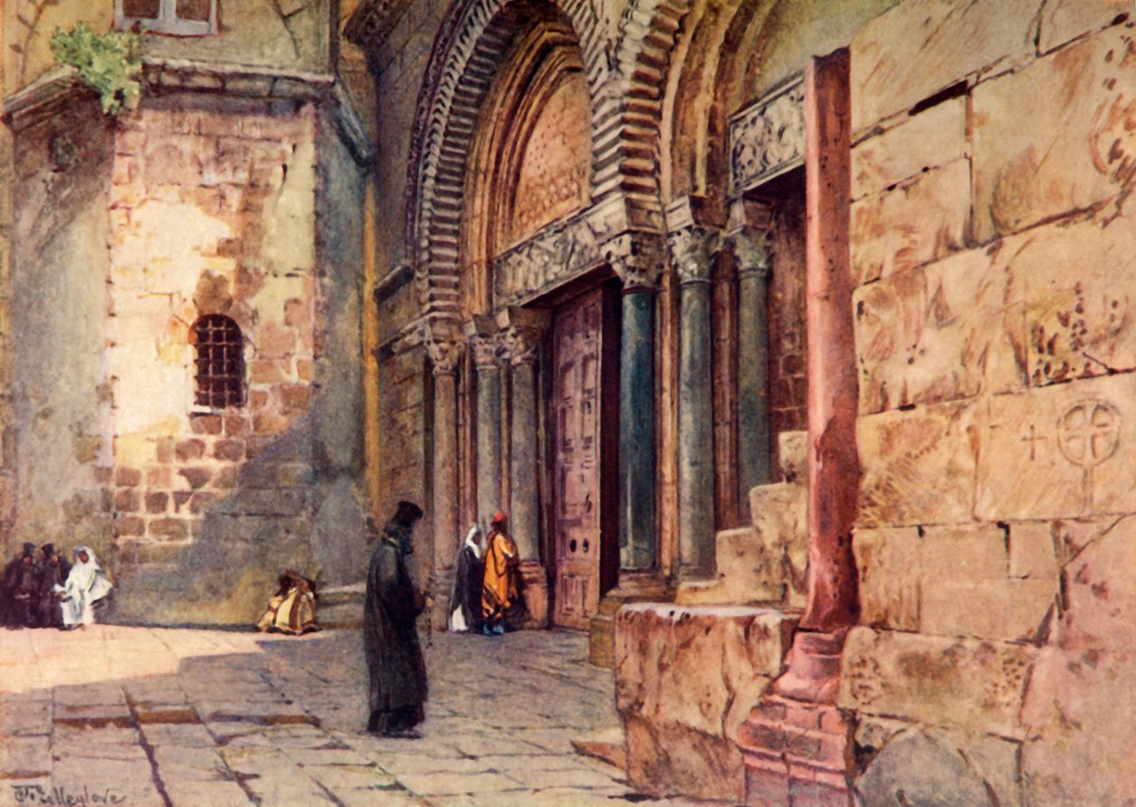 Entrance to the Church of the Holy Sepulchre by John Fulleylove