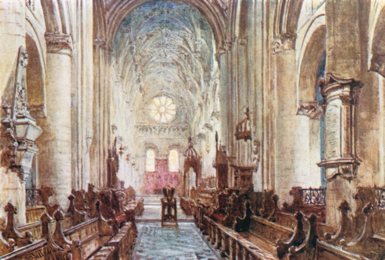 Interior of the Cathedral of Christ Church by John Fulleylove