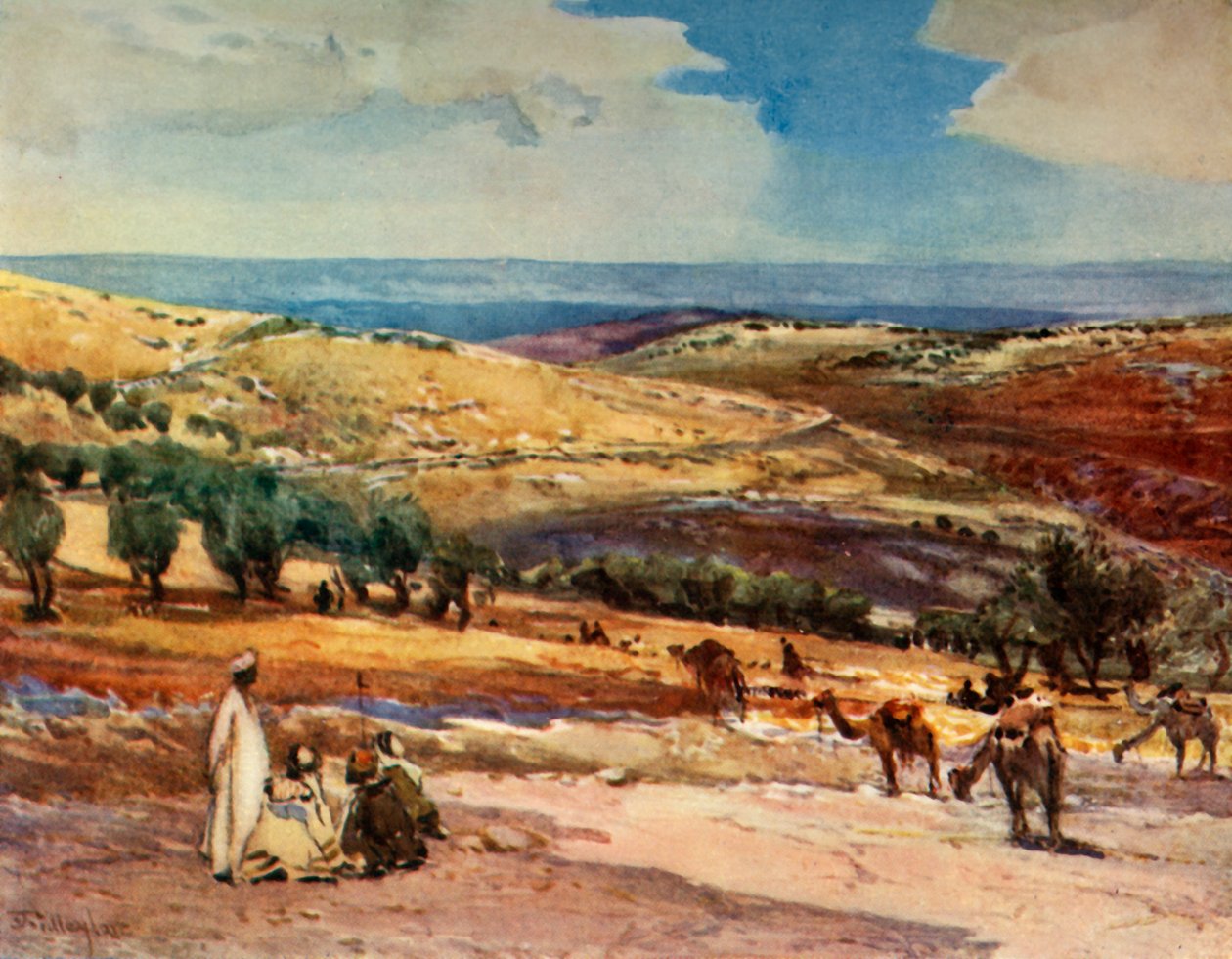 On the Road from Jerusalem to Bethany, 1902 by John Fulleylove