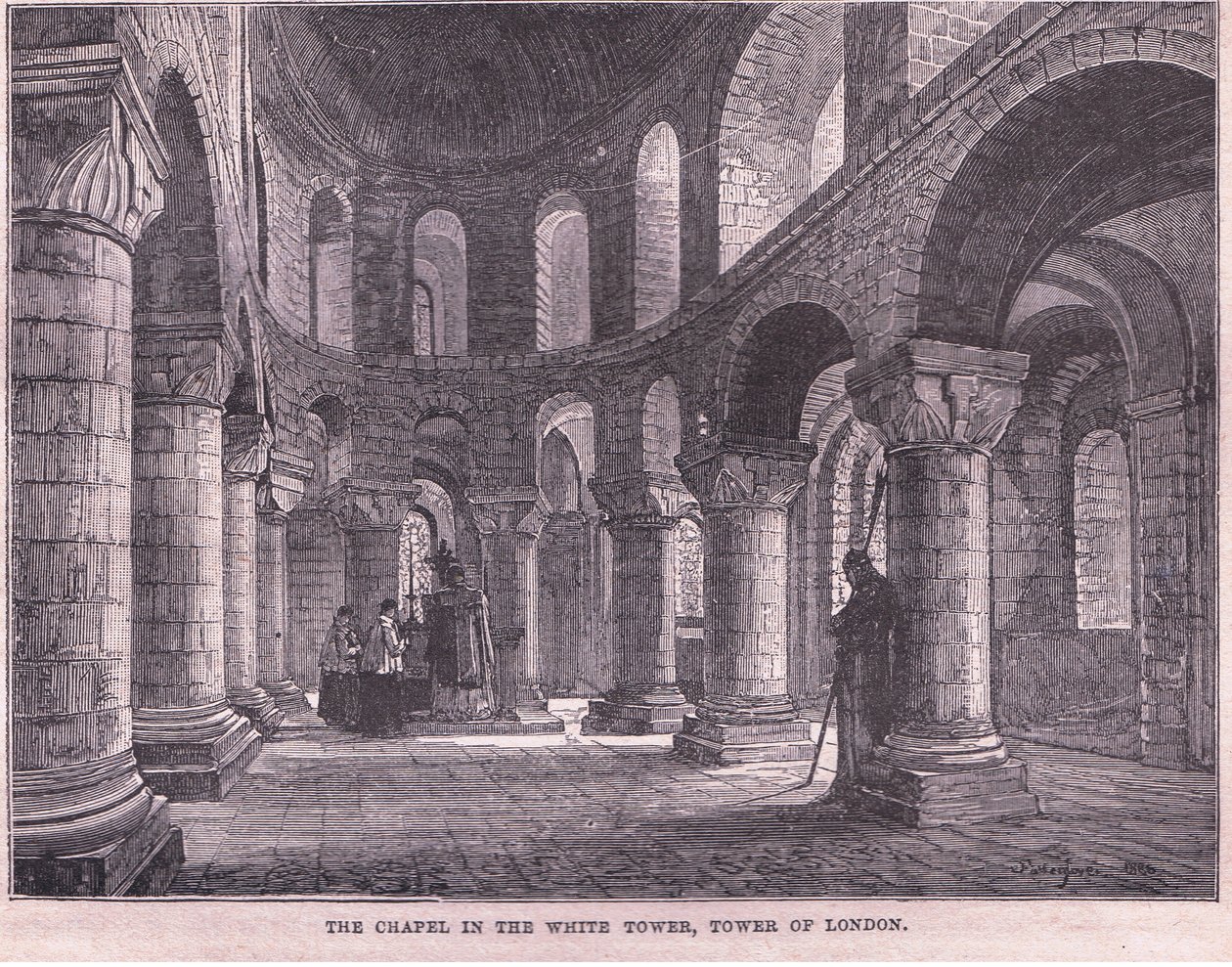 The Chapel in the White Tower, Tower of London by John Fulleylove