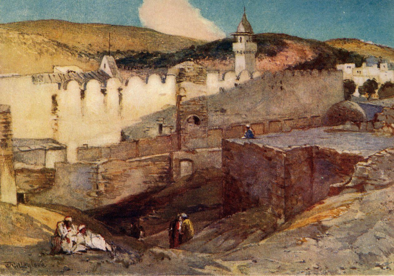 The Mosque at Hebron Over the Cave of Machpelah by John Fulleylove