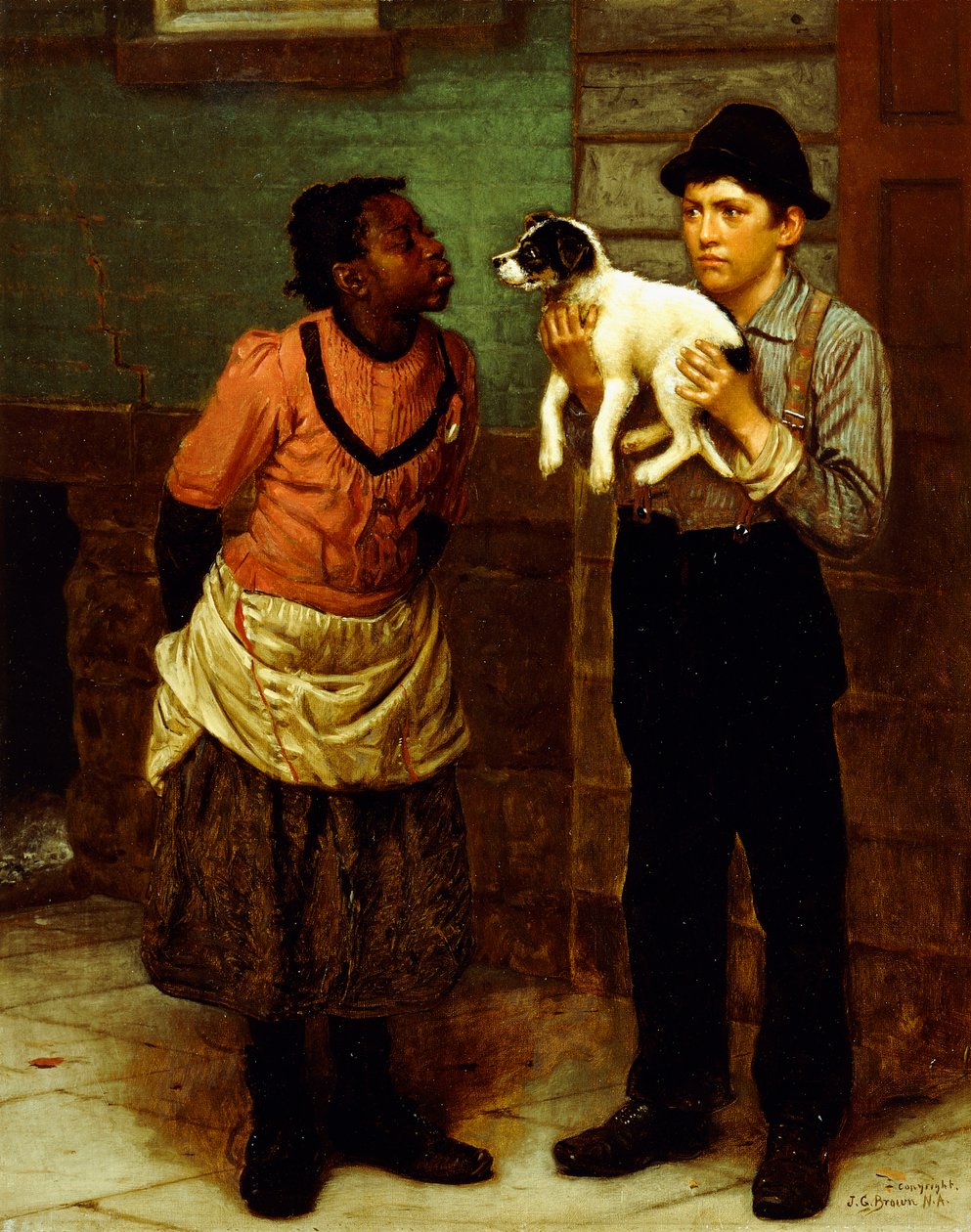 The New Puppy by John George Brown