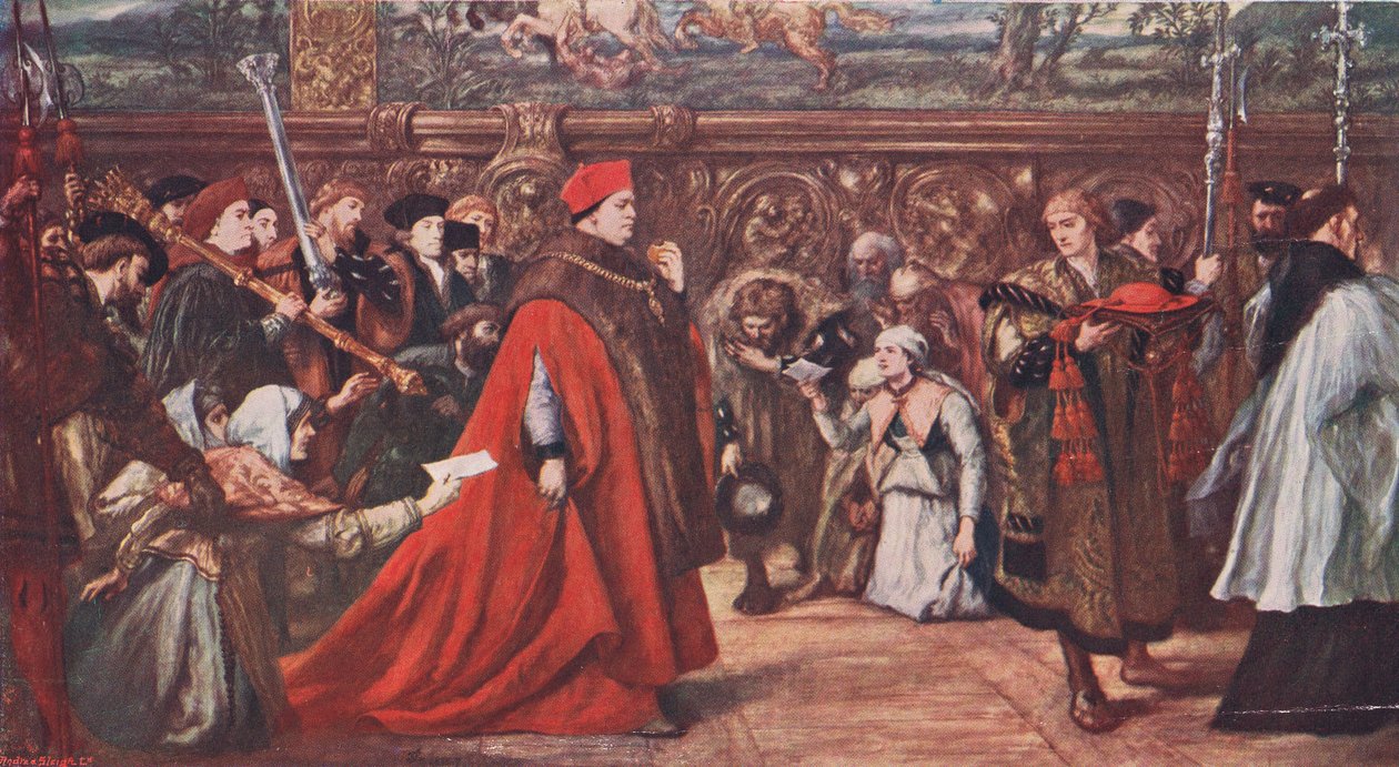 Cardinal Wolsey going in procession to Westminster Hall 1515 by John Gilbert