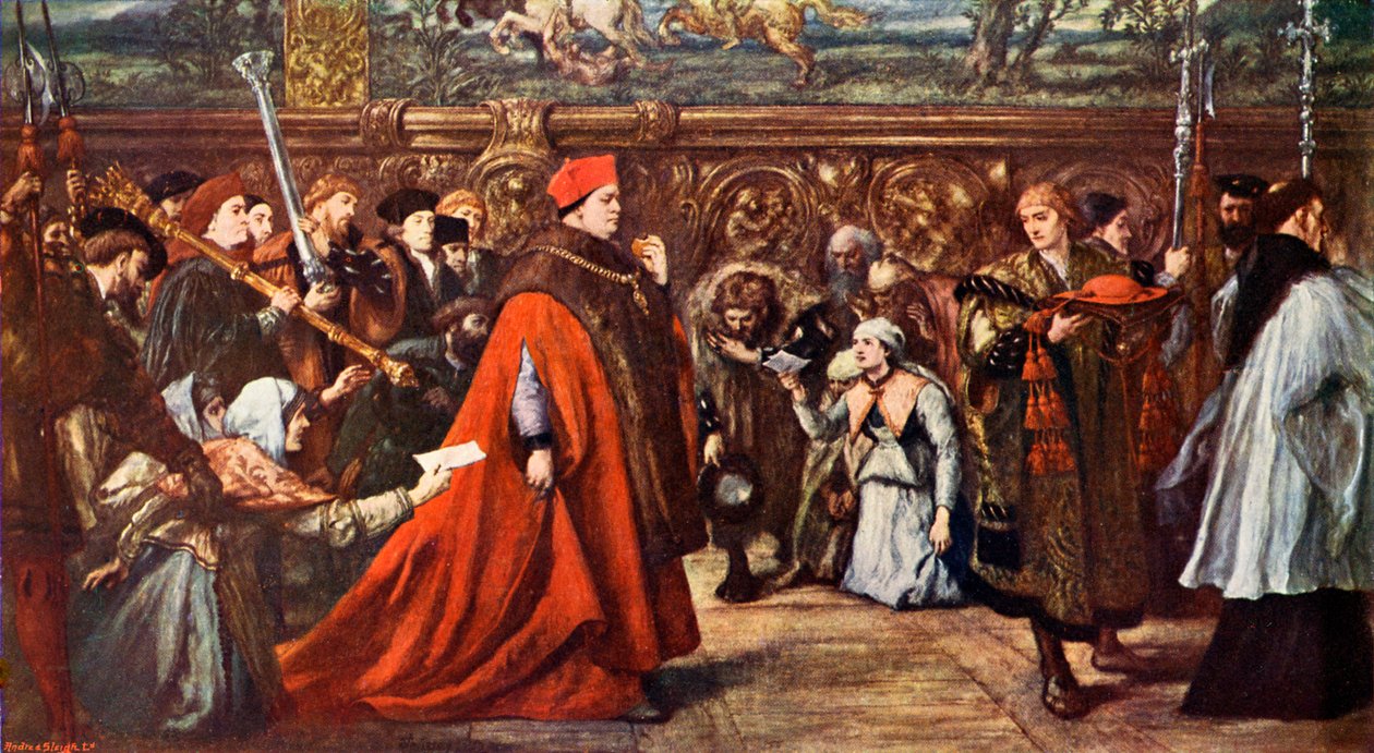 Cardinal Wolsey Going to Westminster Hall by John Gilbert