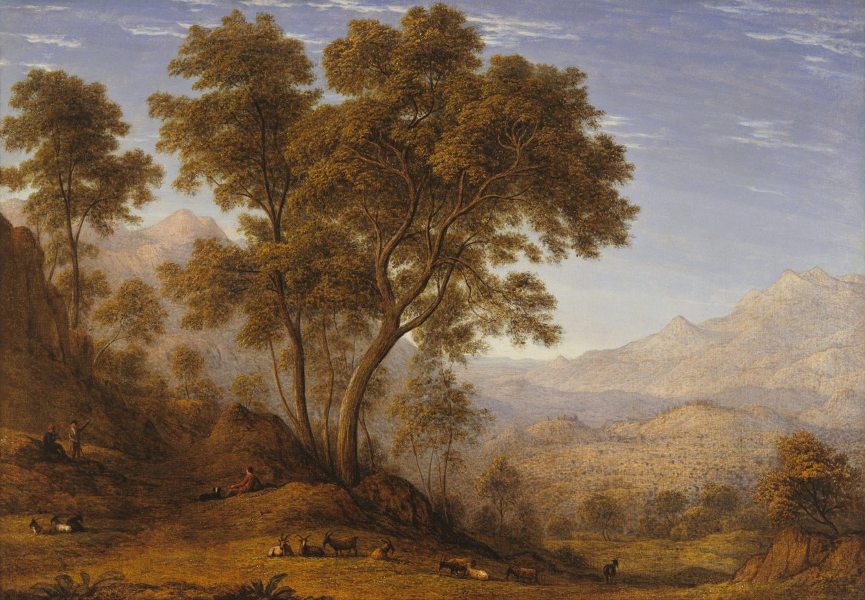 My Last View of Italy, Looking from the Alps over Suza by John Glover
