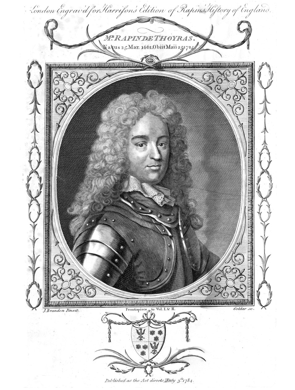 Mr Rapin De Thoyras by John Goldar