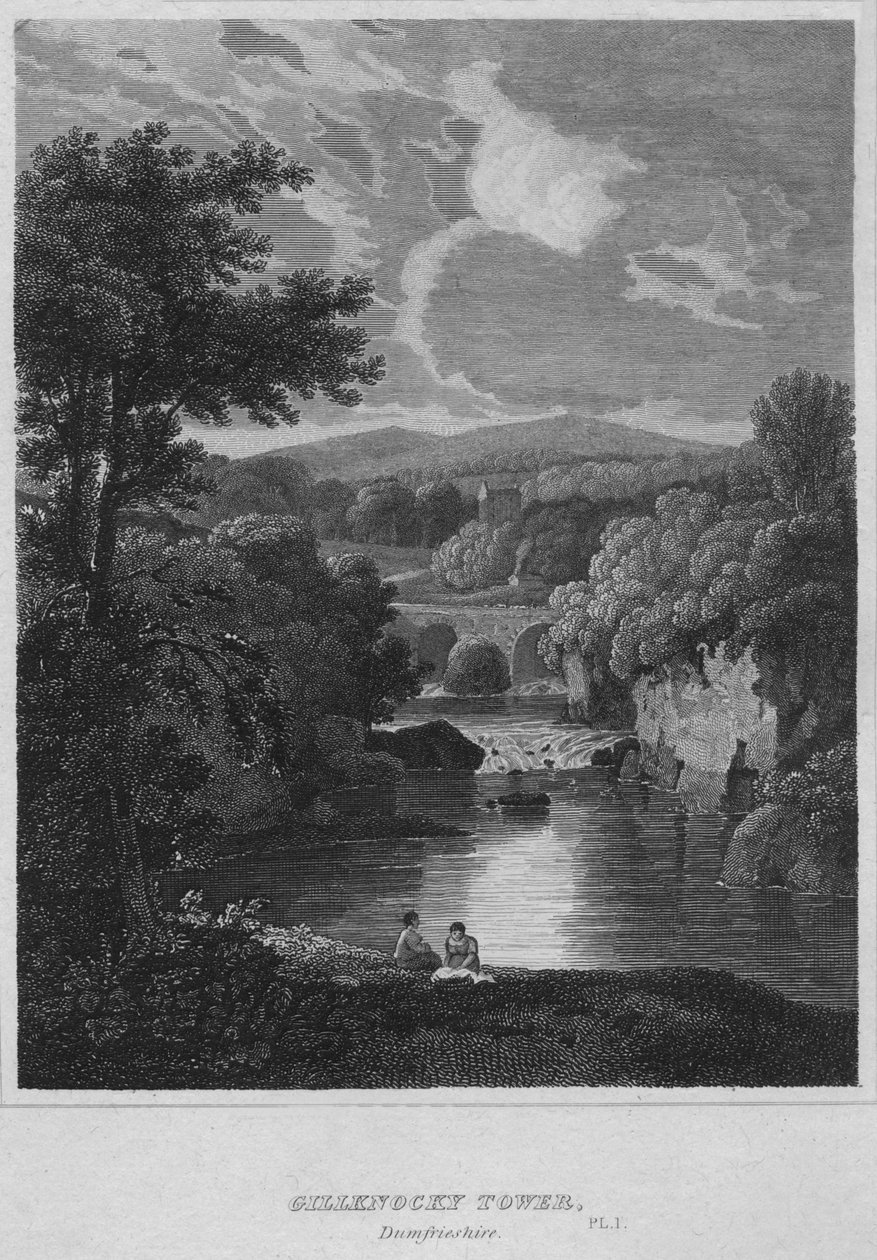 Gillknocky Tower, Dunfrieshire, 1814 by John Greig