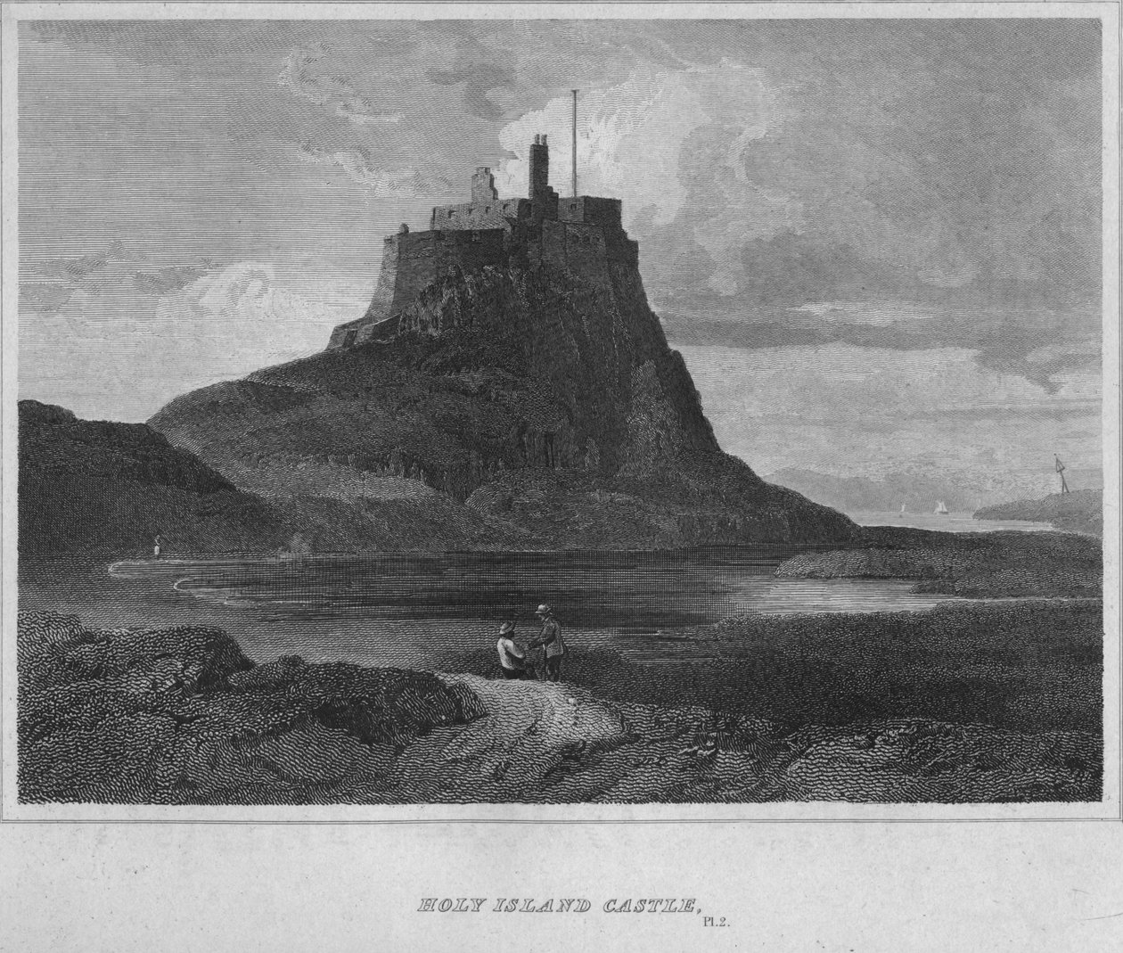 Holy Island Castle, 1814 by John Greig