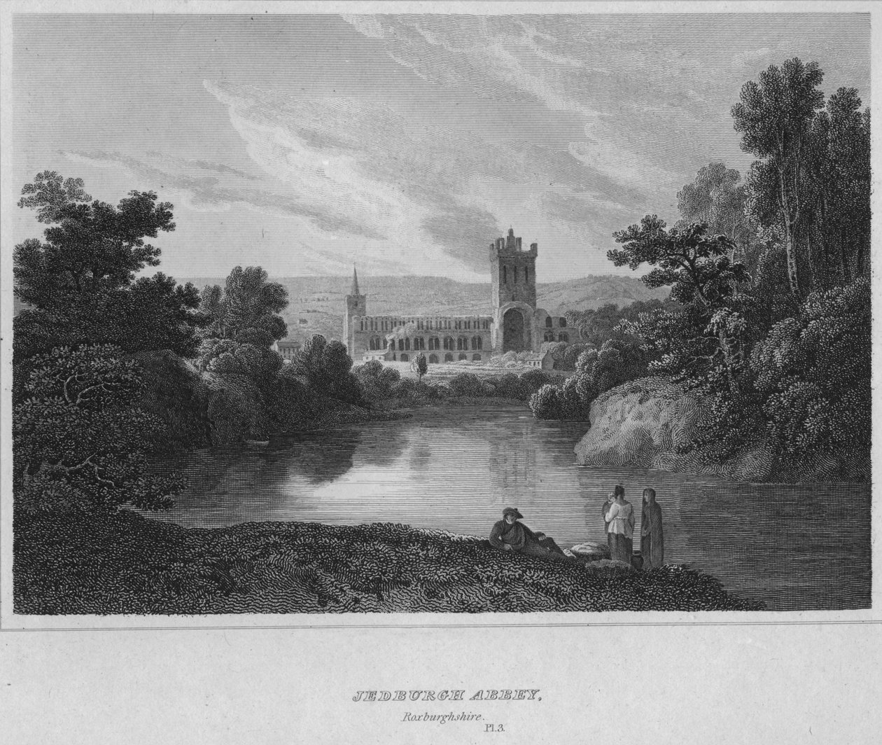 Jedburgh Abbey, Roxburghshire, 1814 by John Greig