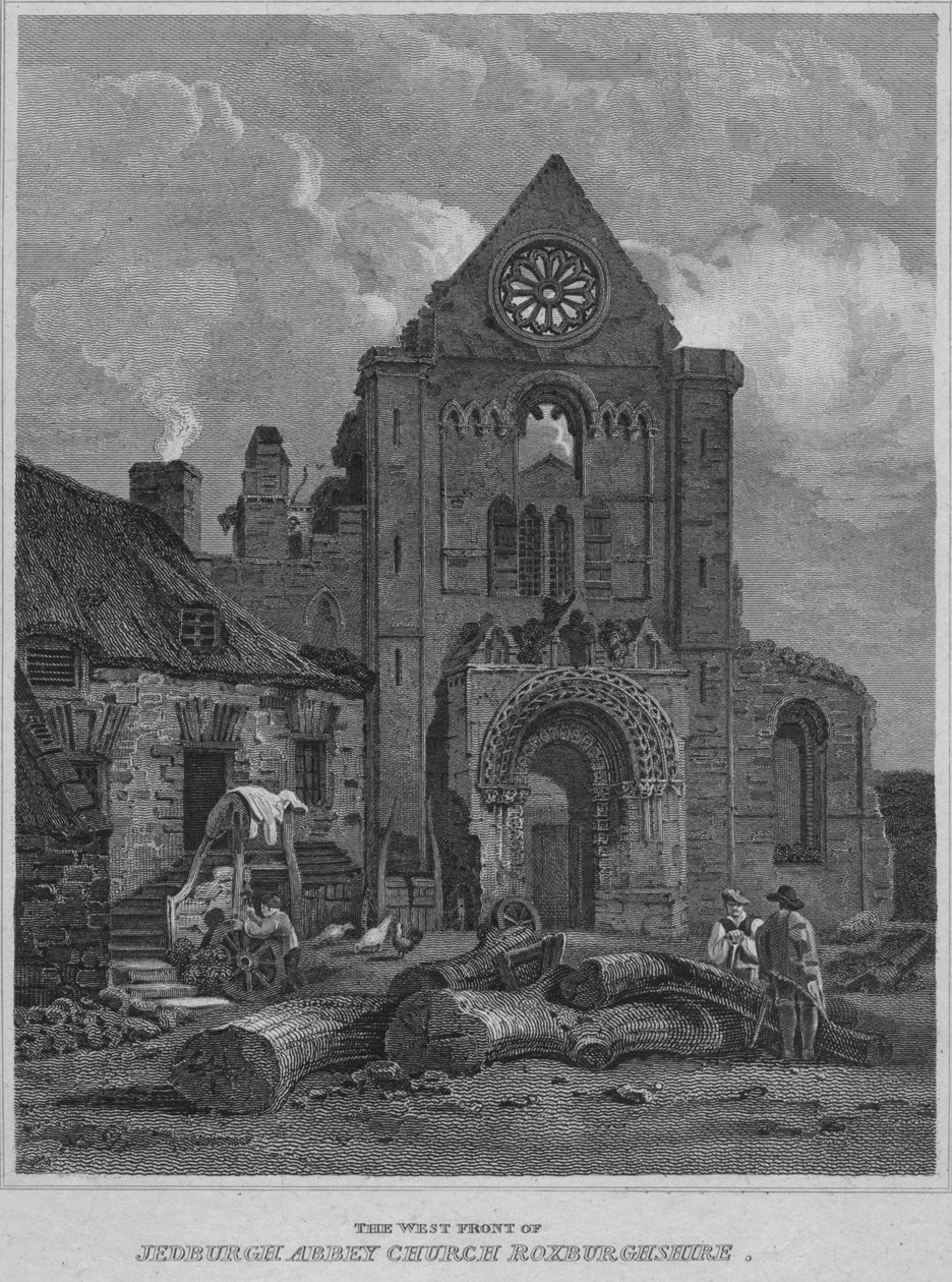 The West Front of Jedburgh Abbey Church Roxburghshire by John Greig