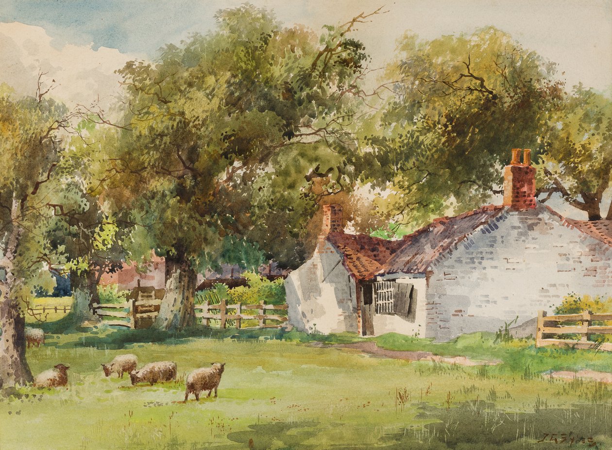 Springtime, Laceby Common by John Guttridge Sykes