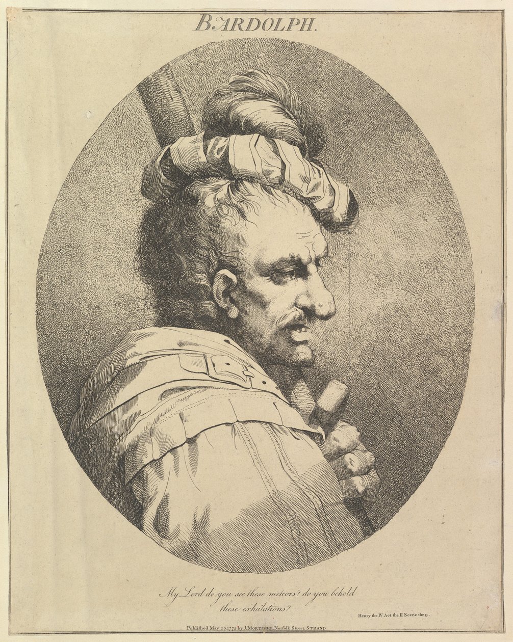Bardolph Twelve Characters from Shakespeare by John Hamilton Mortimer
