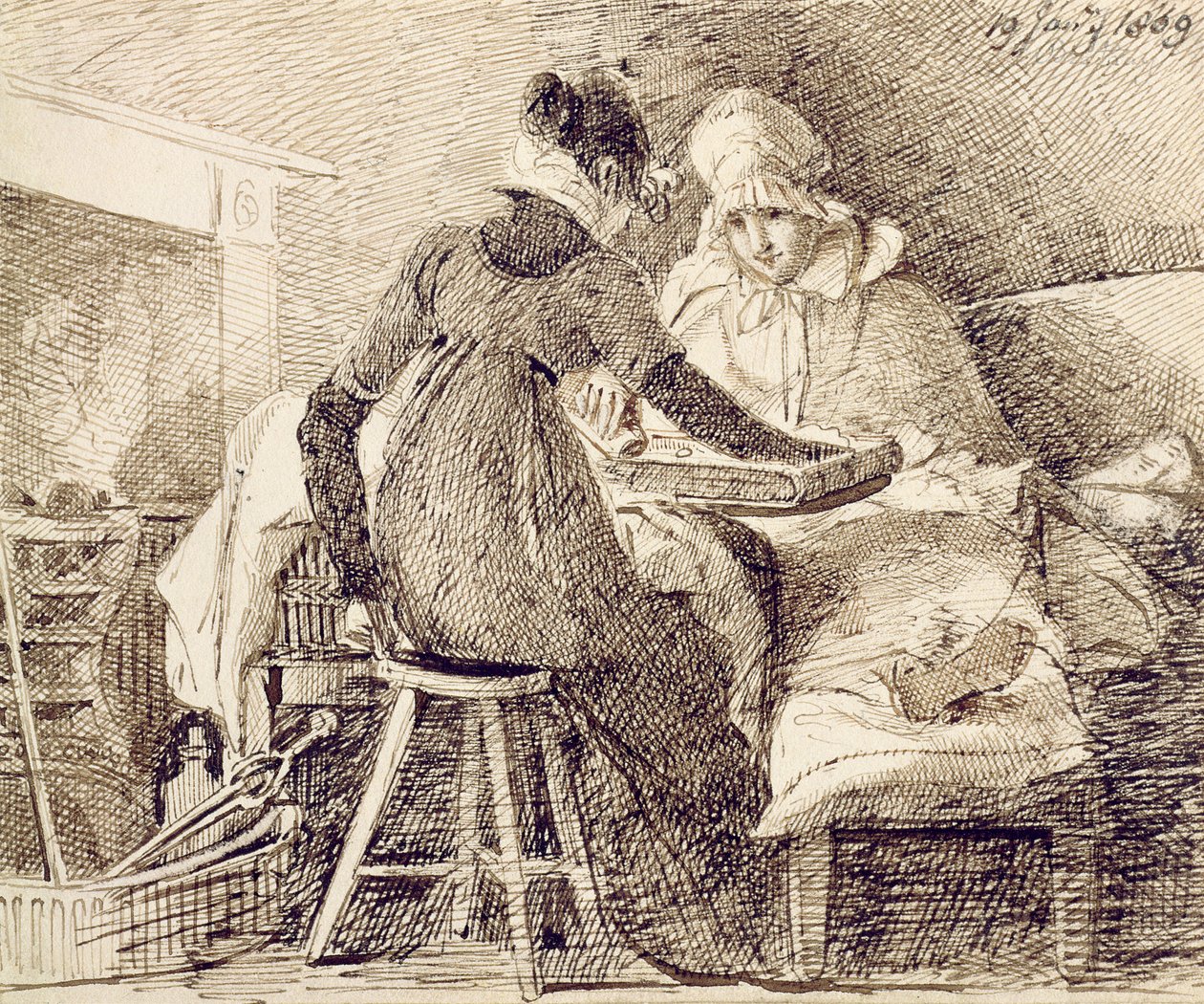 A Game of Backgammon by John Harden