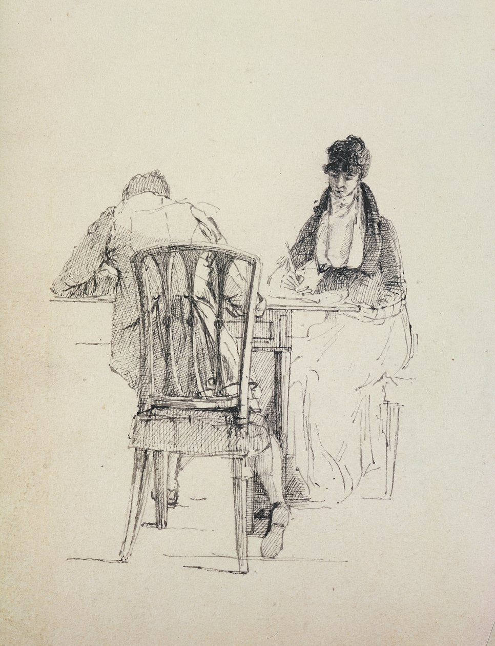 A Man Reading by John Harden