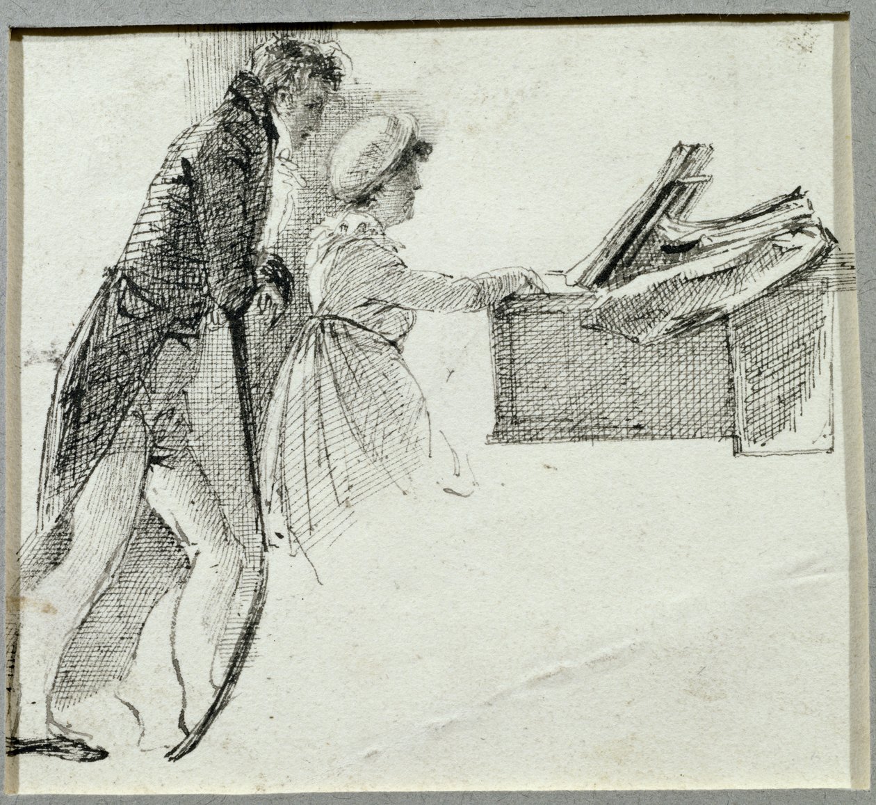 At the Piano by John Harden