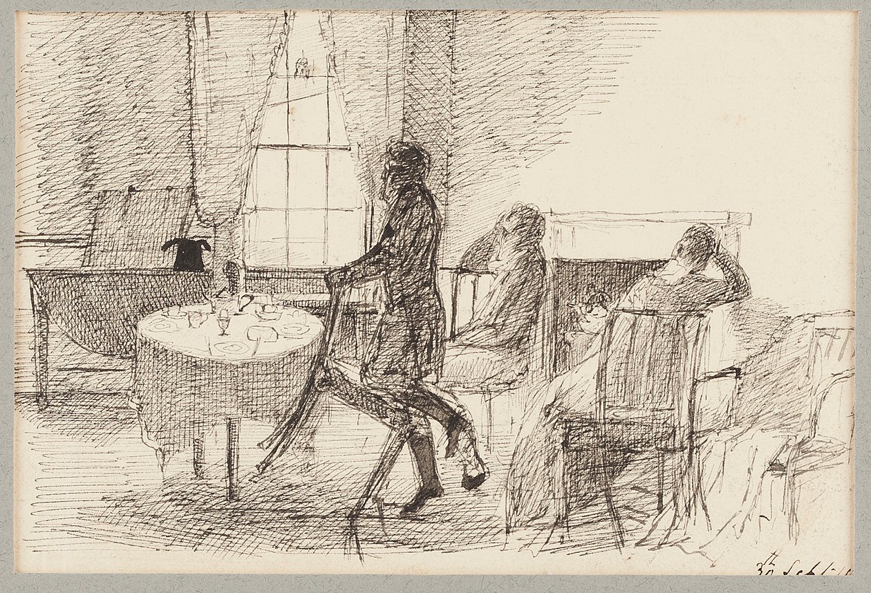Interior with Figures by John Harden