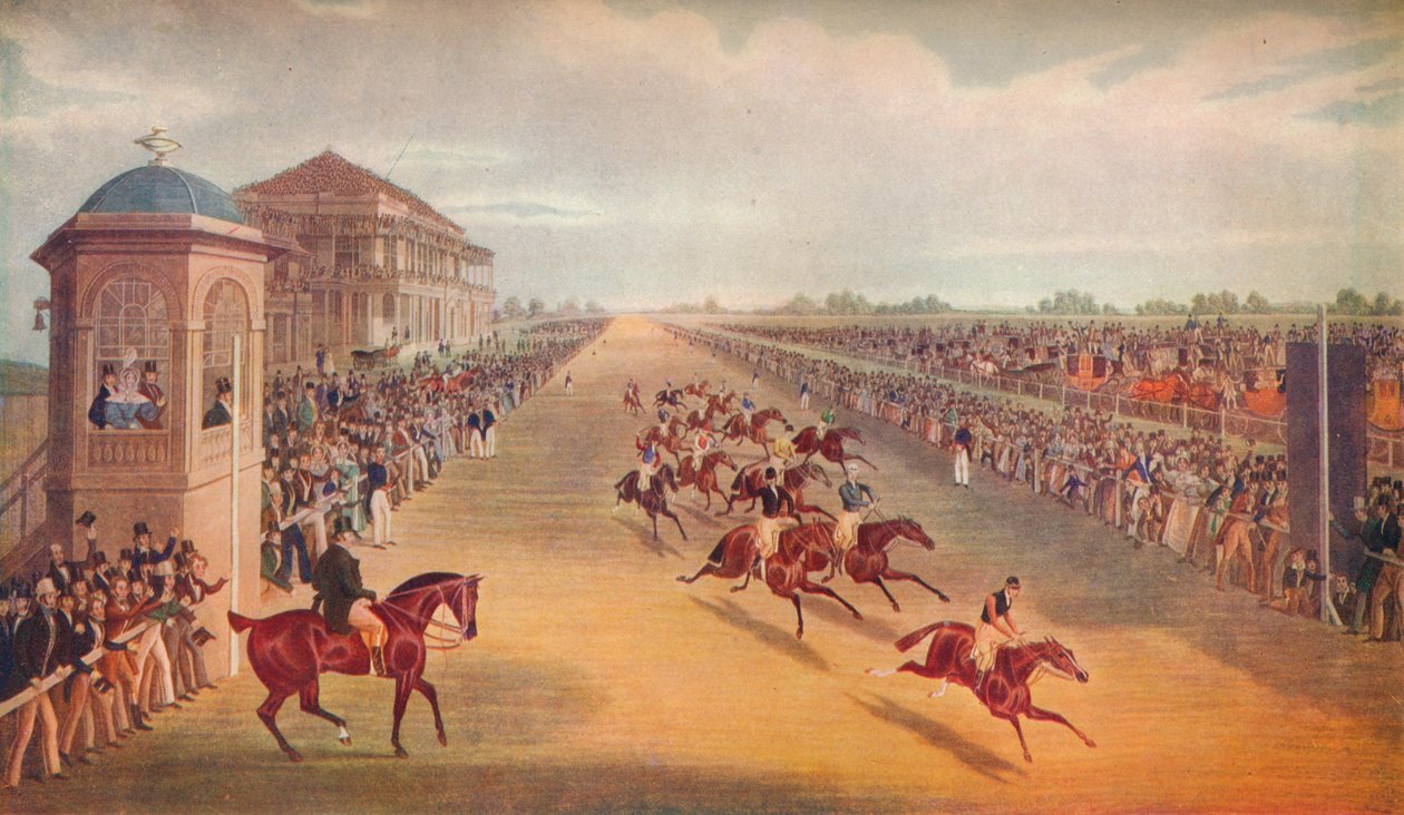 Race for the Great St. Leger Stakes by John Harris