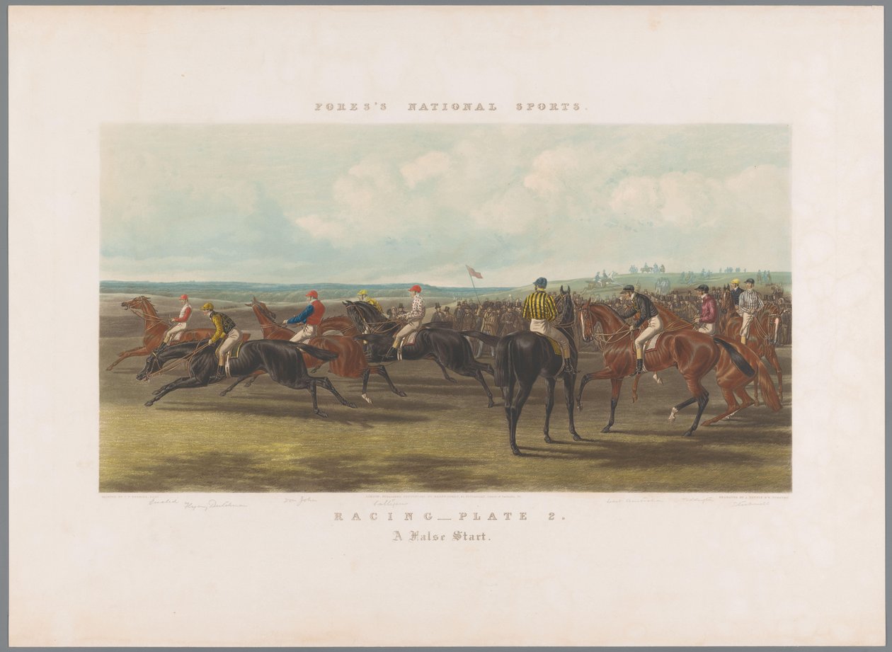 False Start at a Horse Race by John Harris