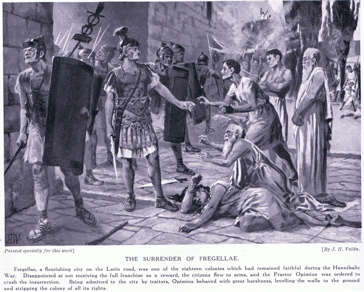 The Surrender of Fregellae by John Harris Valda