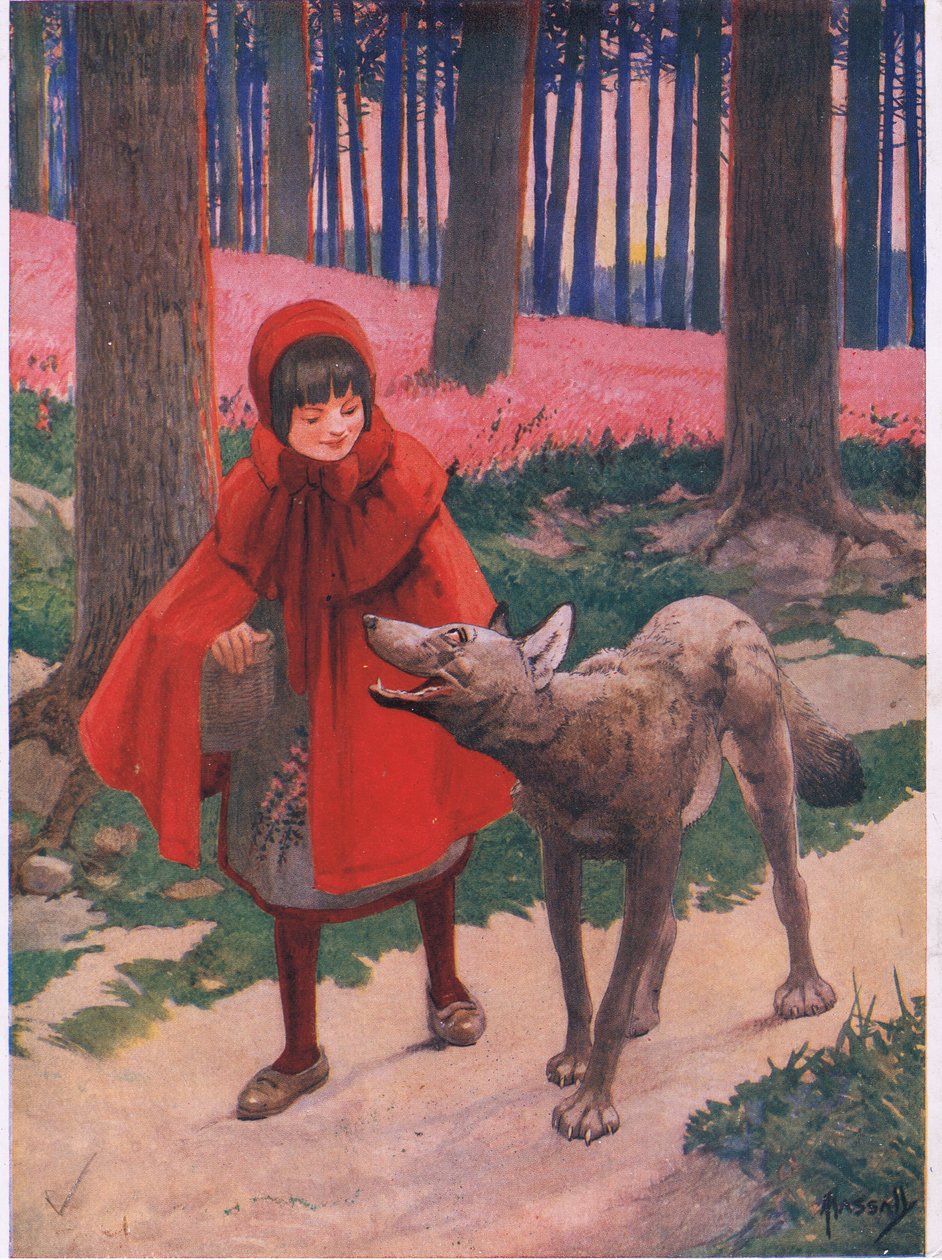 Little Red Riding Hood by John Hassall: Buy fine art print