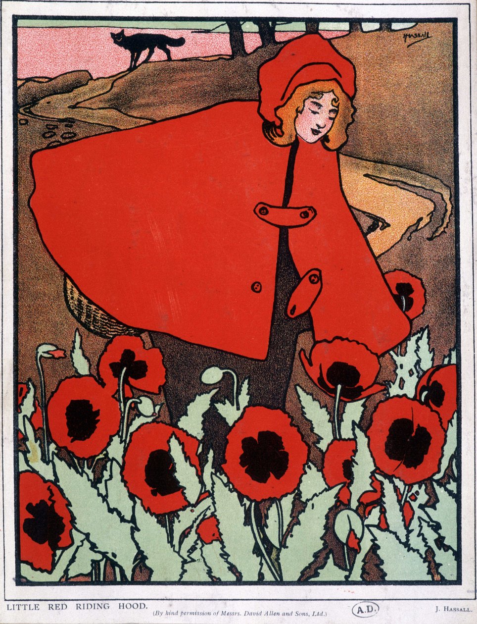 The Little Red Riding Hood - Poster by John Hassall