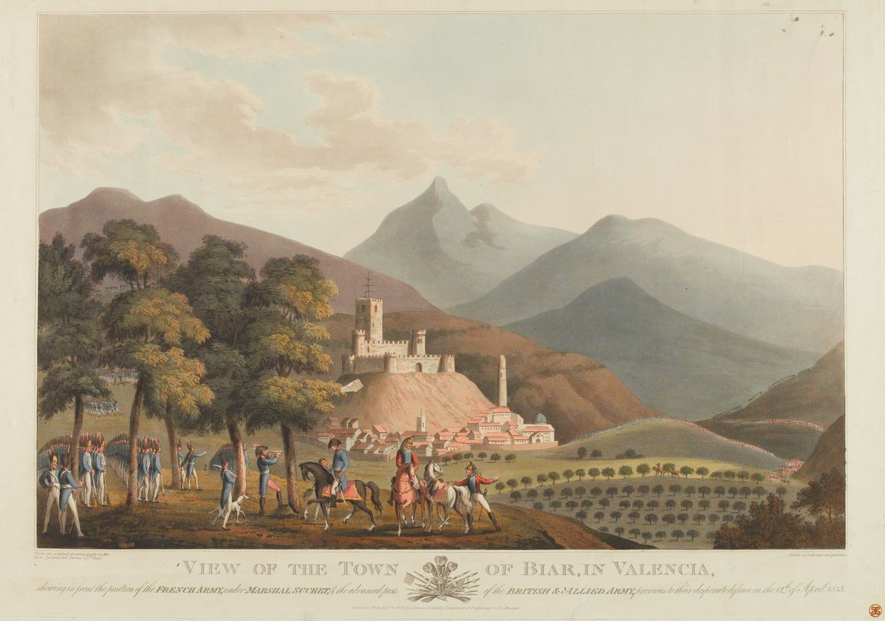 A View of the Town of Briar, Valencia, engraved by Dubourg, 1814 by John Heaviside Clark