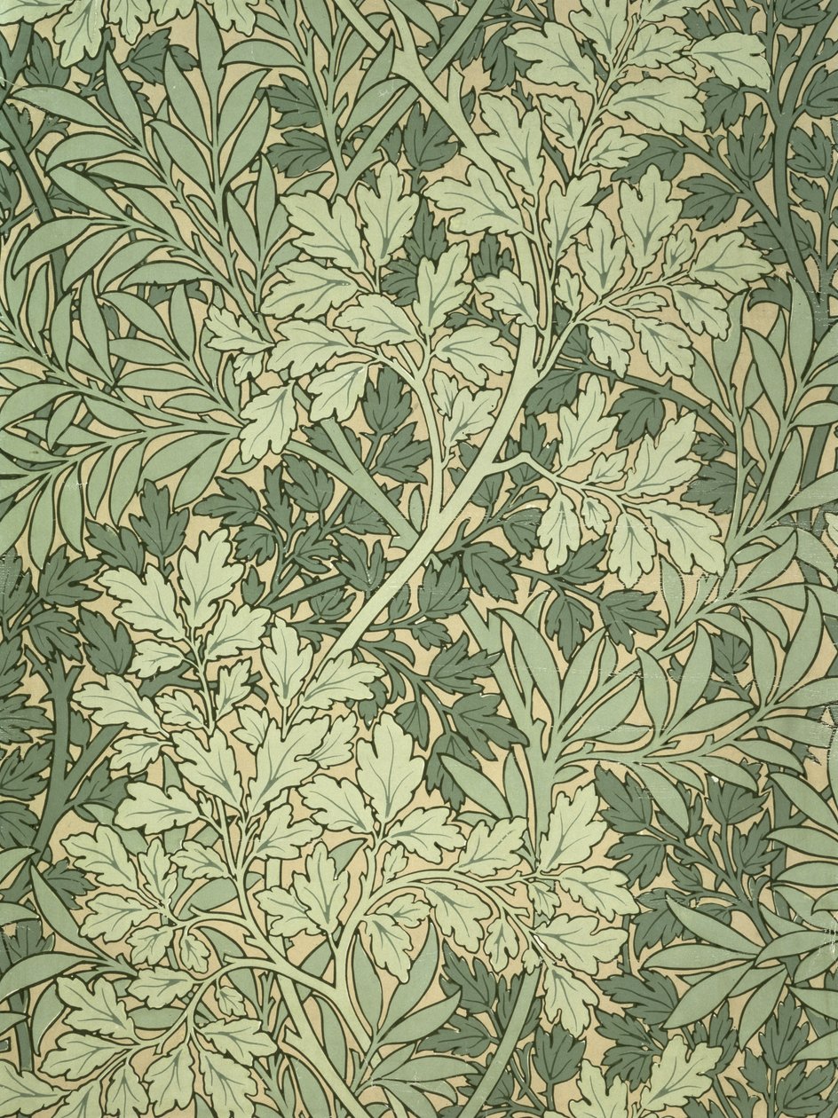 Foliage wallpaper, designed by John Henry Dearle for Morris and Company by John Henry Dearle