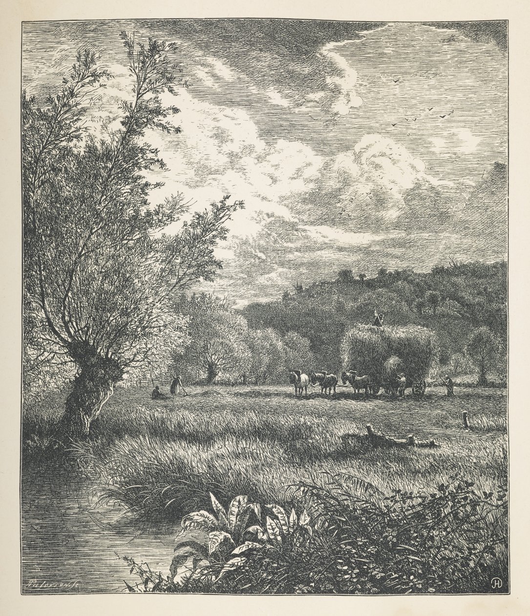 Plate 10. A haystack on a cart, from 