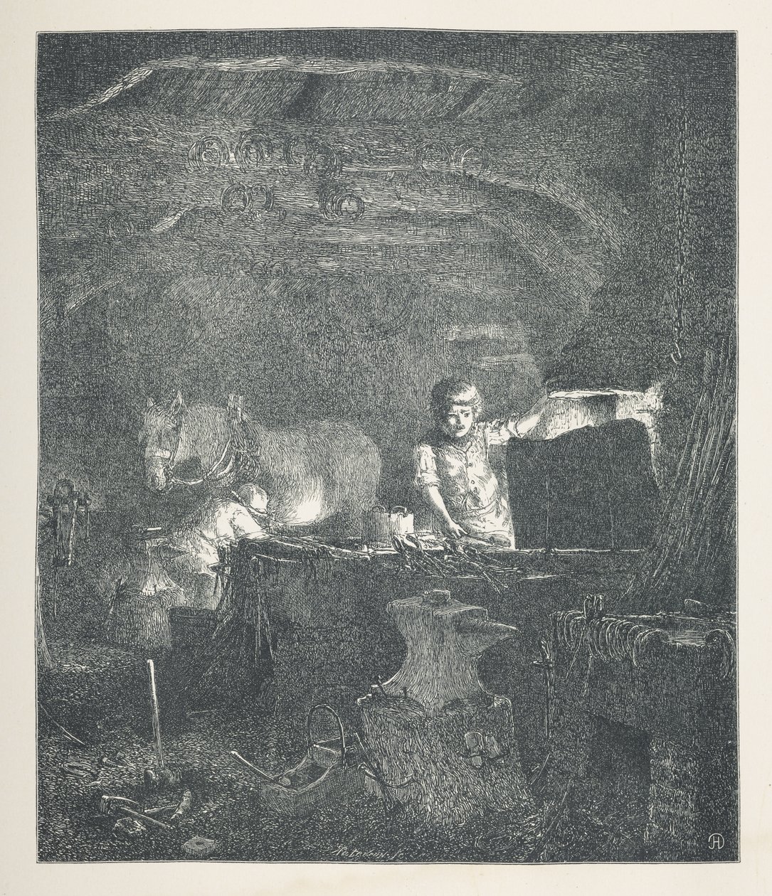 A Blacksmith, from 