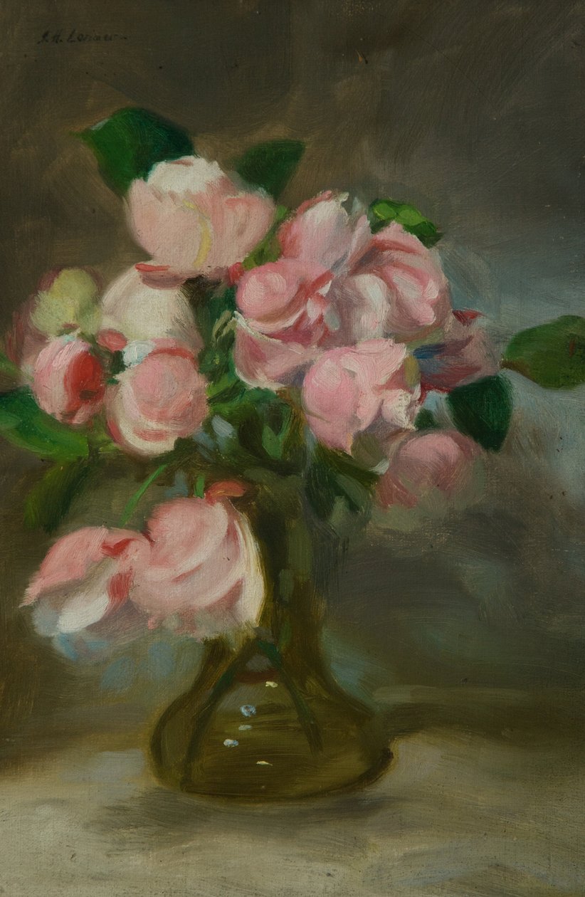 Still life with a vase of flowers by John Henry Lorimer
