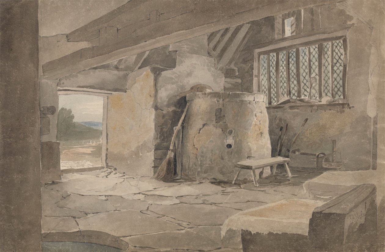 Study of a Cottage Interior by John Henry Mole