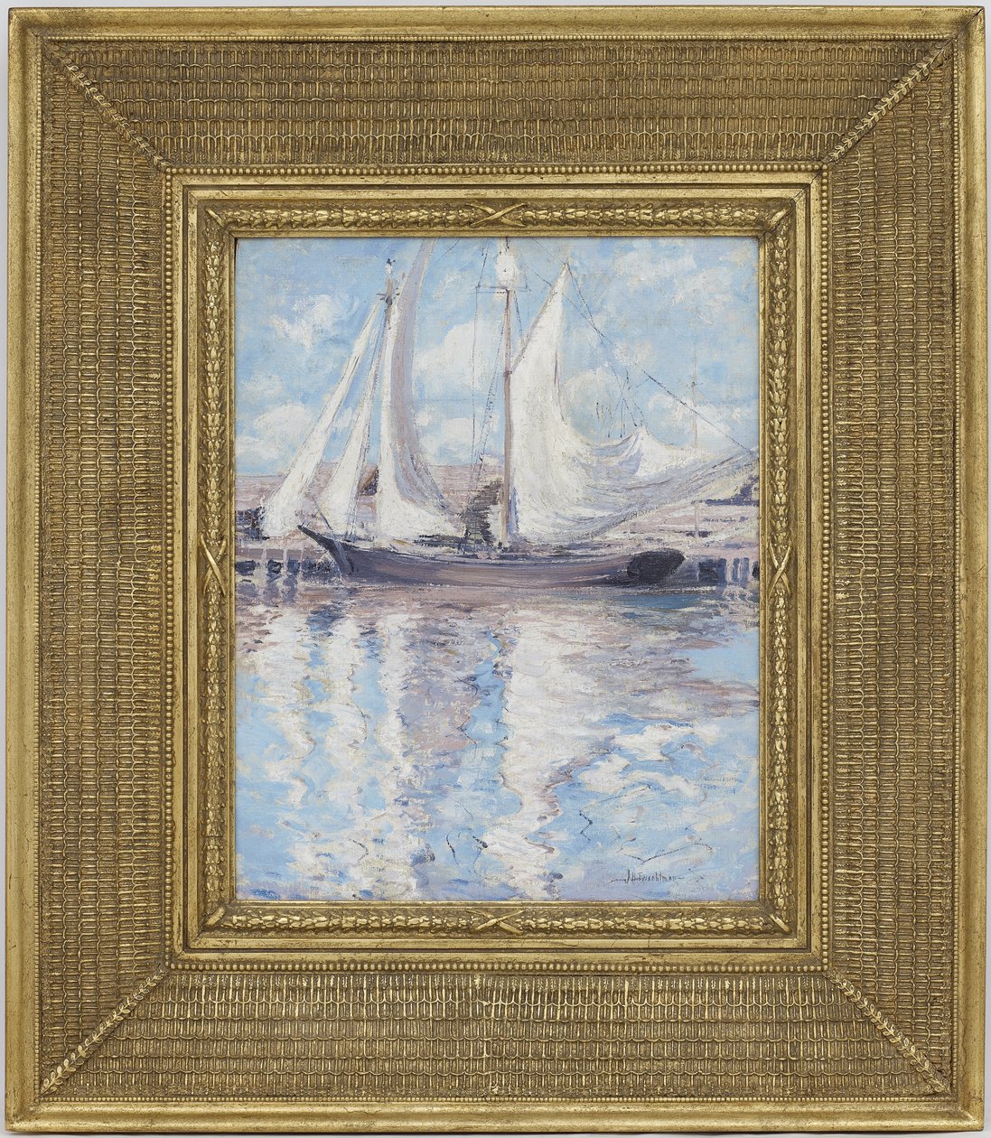Drying Sails, c.1900 by John Henry Twachtman