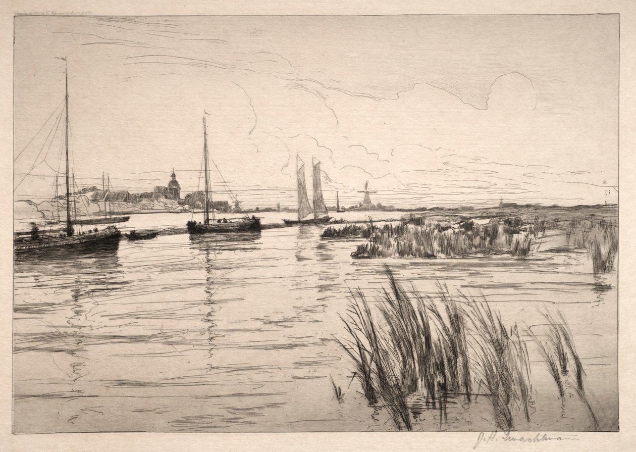The Holland Dyke by John Henry Twachtman