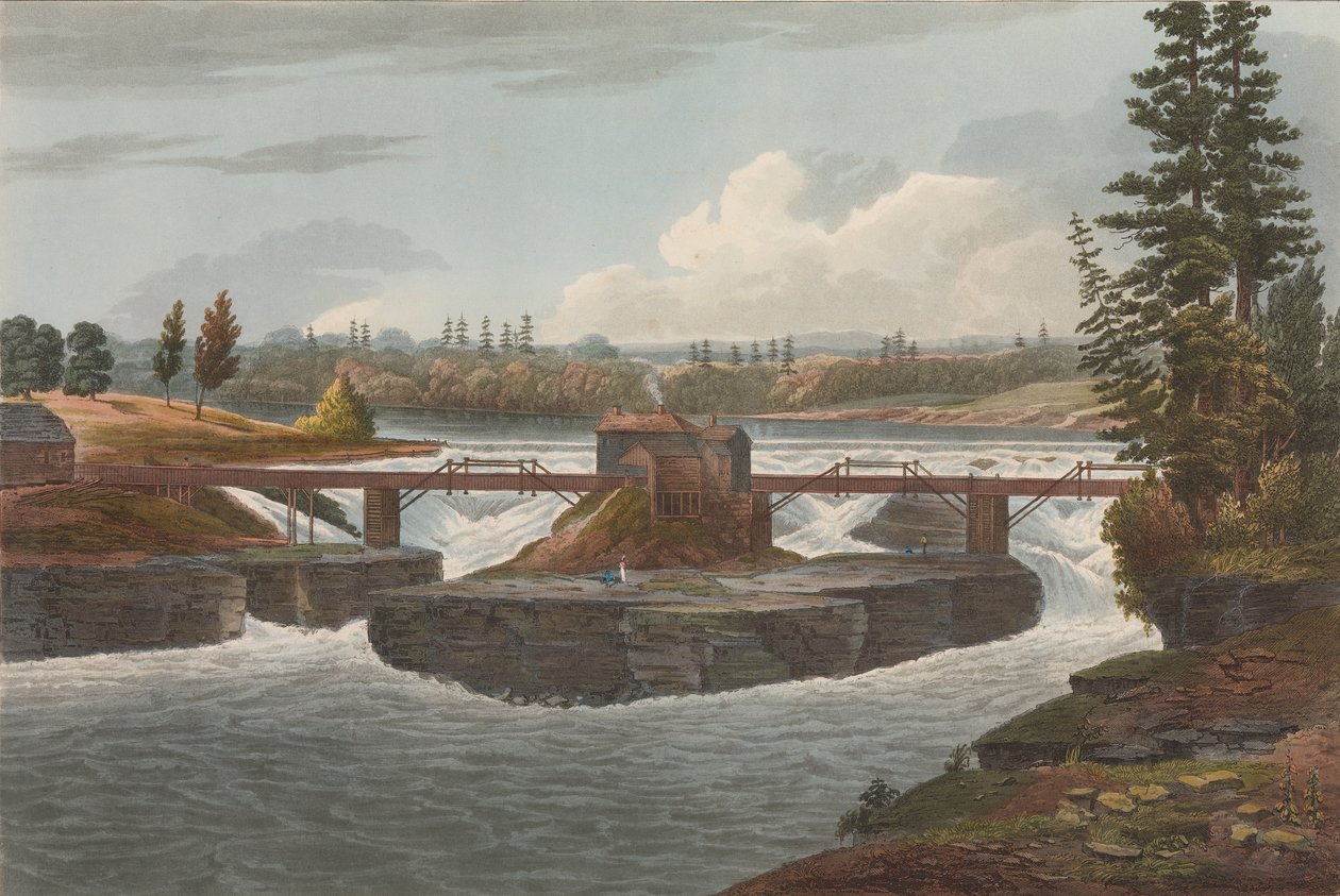 Glenns Falls No. 6 of The Hudson River Portfolio by John Hill