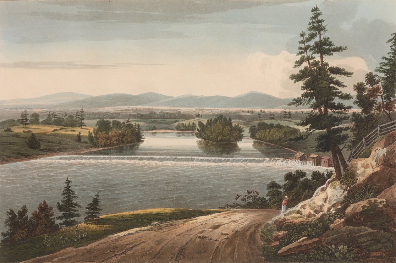 View Near Sandy Hill No. 7 of The Hudson River Portfolio by John Hill