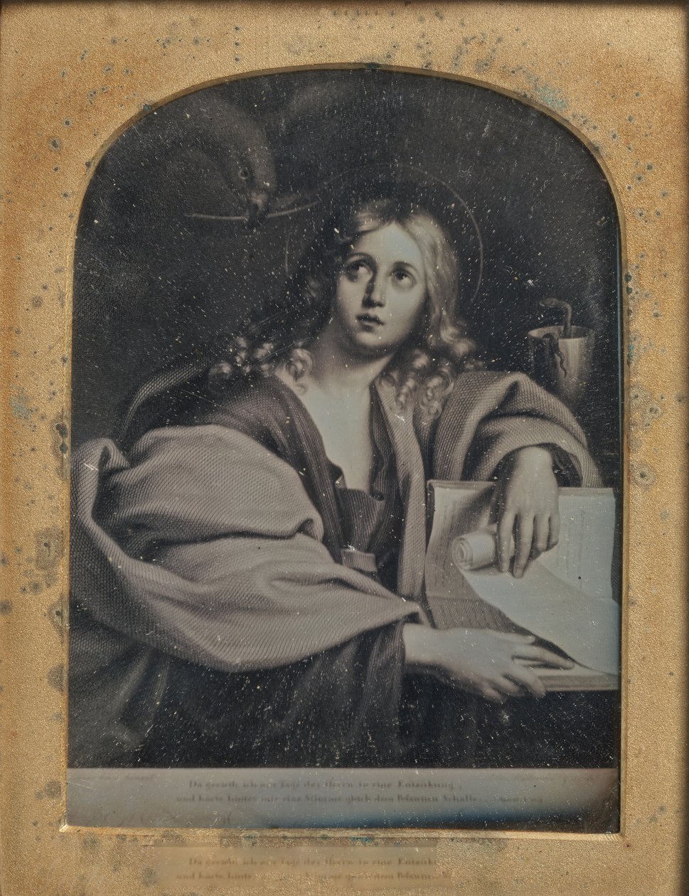 Copy of the Painting St. John the Evangelist by Domenichino by John Jabez Edwin Mayall