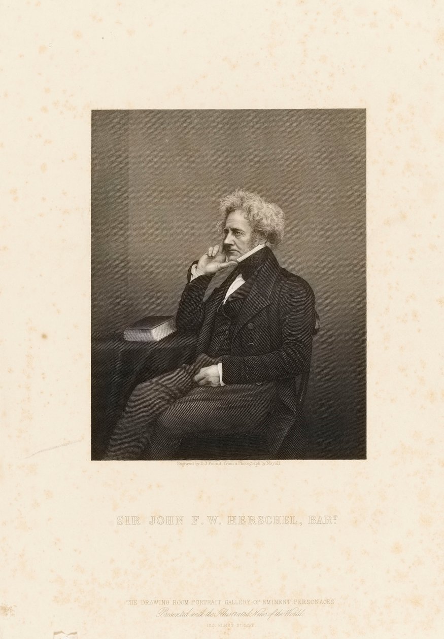 Sir John Frederick William Herschel (1792-1871), c.1860 by John Jabez Edwin Paisley (after) Mayall