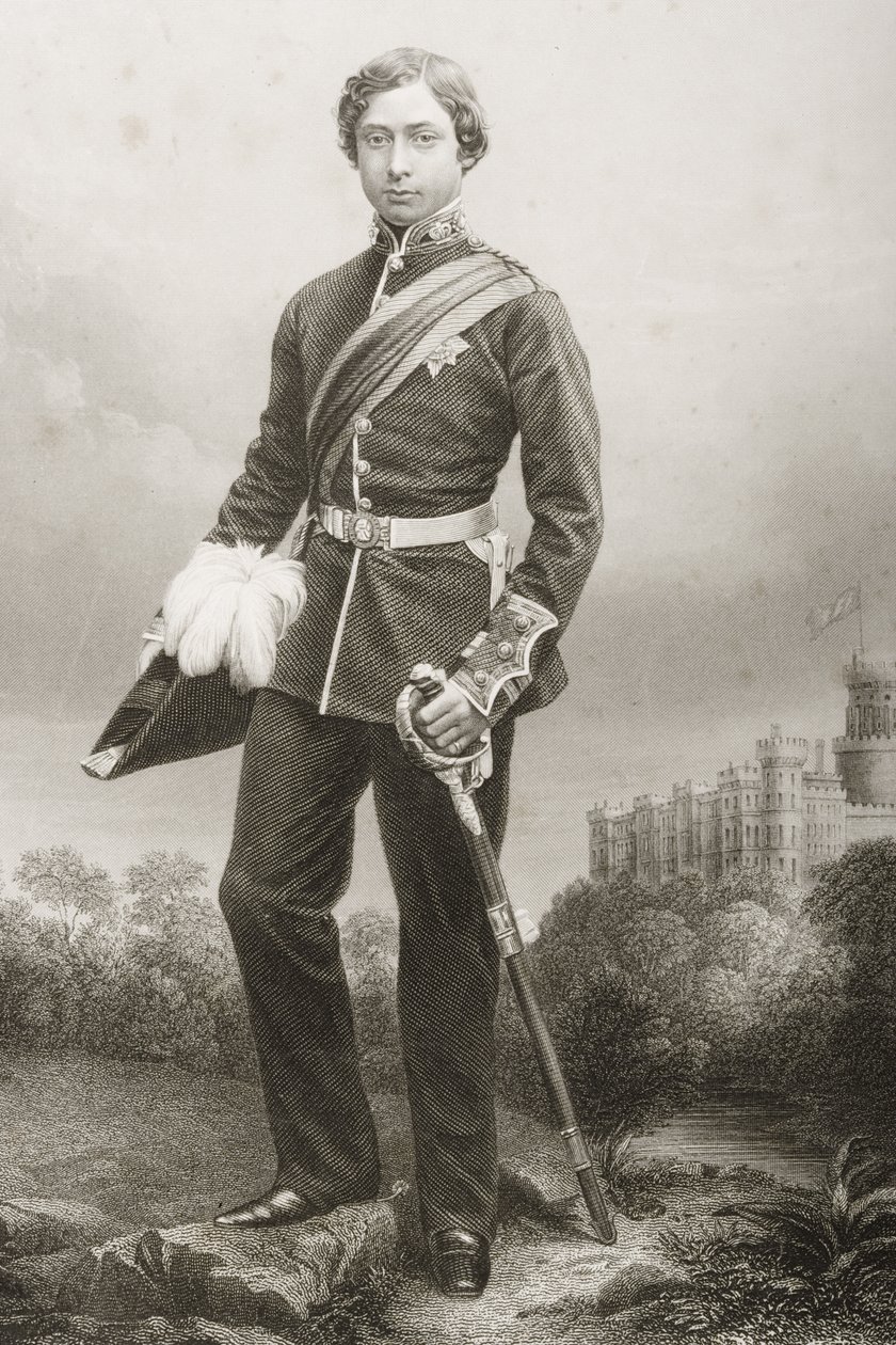 Albert Edward (1841-1910) engraved by D.J. Pound from a photograph, from 